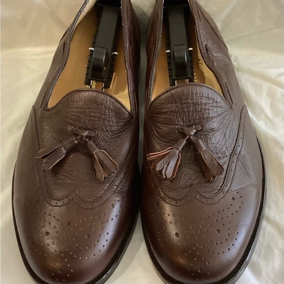Alain Delon Beautiful Quality Leather Loafers Size 13 excellent condition. main image 10